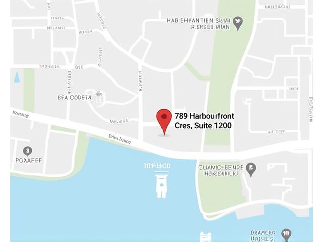Map showing the location of Fjord Line Marine office in Vancouver, Canada